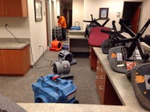 Water Damage Repairs In An Office Building